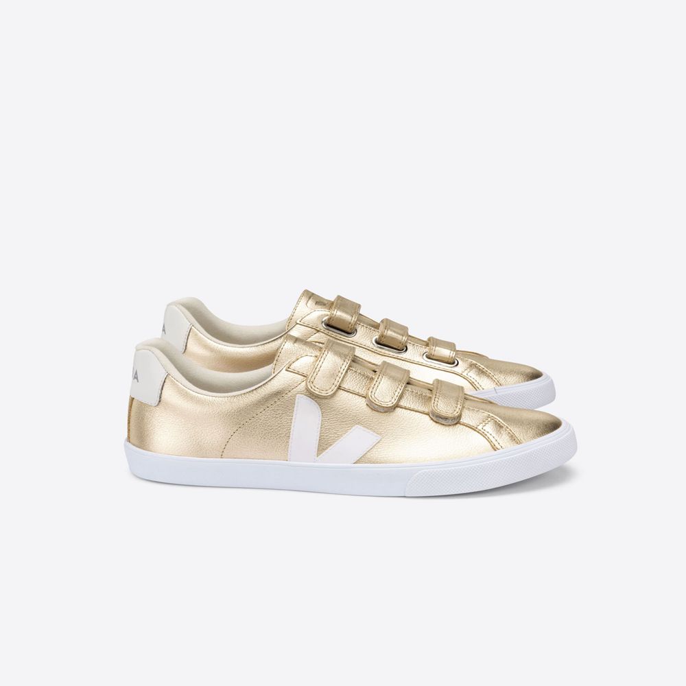 Veja 3 lock deals white gold